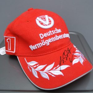 Michael Schumacher Signed DVAG Official Ferrari Branded Cap