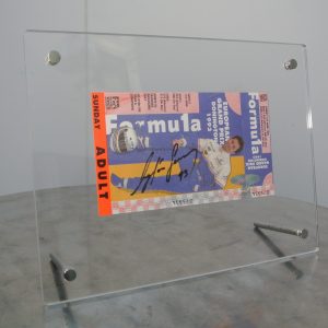 1993 European Grand Prix Race Ticket Signed by Ayrton Senna