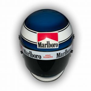 Keke Rosberg Bell Star helmet painted in Keke's late 1970s design