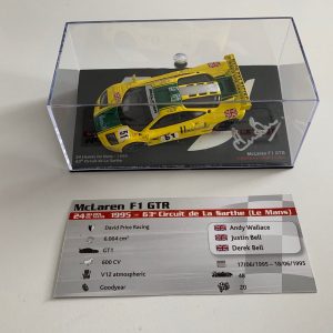 1995 Harrods McLaren F1 GTR 1/43 Signed by Derek Bell