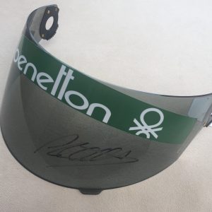 Johnny Herbert signed 1989 replica Benetton visor