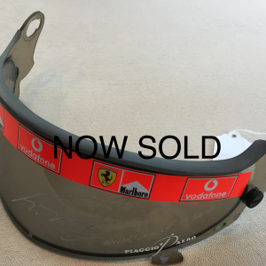 Michael Schumacher Race Used Schuberth 2003 World Champion Scuderia Ferrari Signed Visor