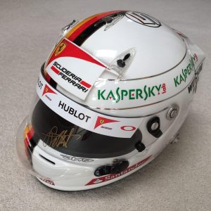 Sebastian Vettel 2015 Hand Signed Replica Scuderia Ferrari Helmet