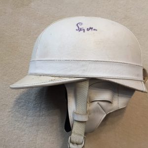 Sir Stirling Moss, Signed 1950's Everoak Helmet