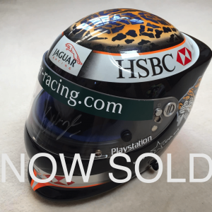 Eddie Irvine Bieffe Factory Replica Jaguar Helmet From 2000