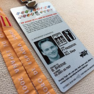 Barry Sheene Personal VIP Guest Pass