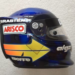 Pedro Diniz 1998 race used Bieffe F1 helmet