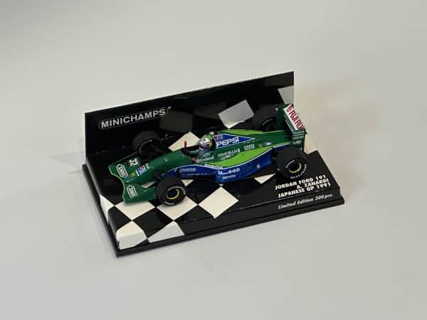 Minichamps 1/43rd Jordan Ford Alex Zanardi Japanese GP 1991 Ltd edition 300 pieces