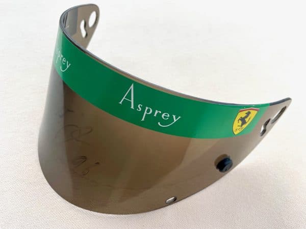 Eddie Irvine Ferrari 1996 signed visor