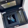 Michael Schumacher race used Ferrari F2003GA valve in Carbon box with commemorative watch and COA - Image 3