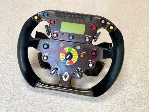 Fernando Alonso original 2006 World Championship winning season Renault R26 steering wheel