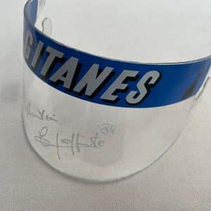 Jacques Lafitte signed GPA Williams F1 visor from 1984