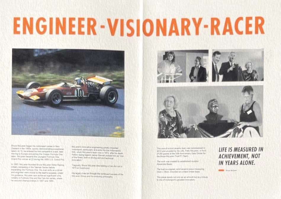 Bruce McLaren : original bust unveiled in 2013 by Patty McLaren - Image 8