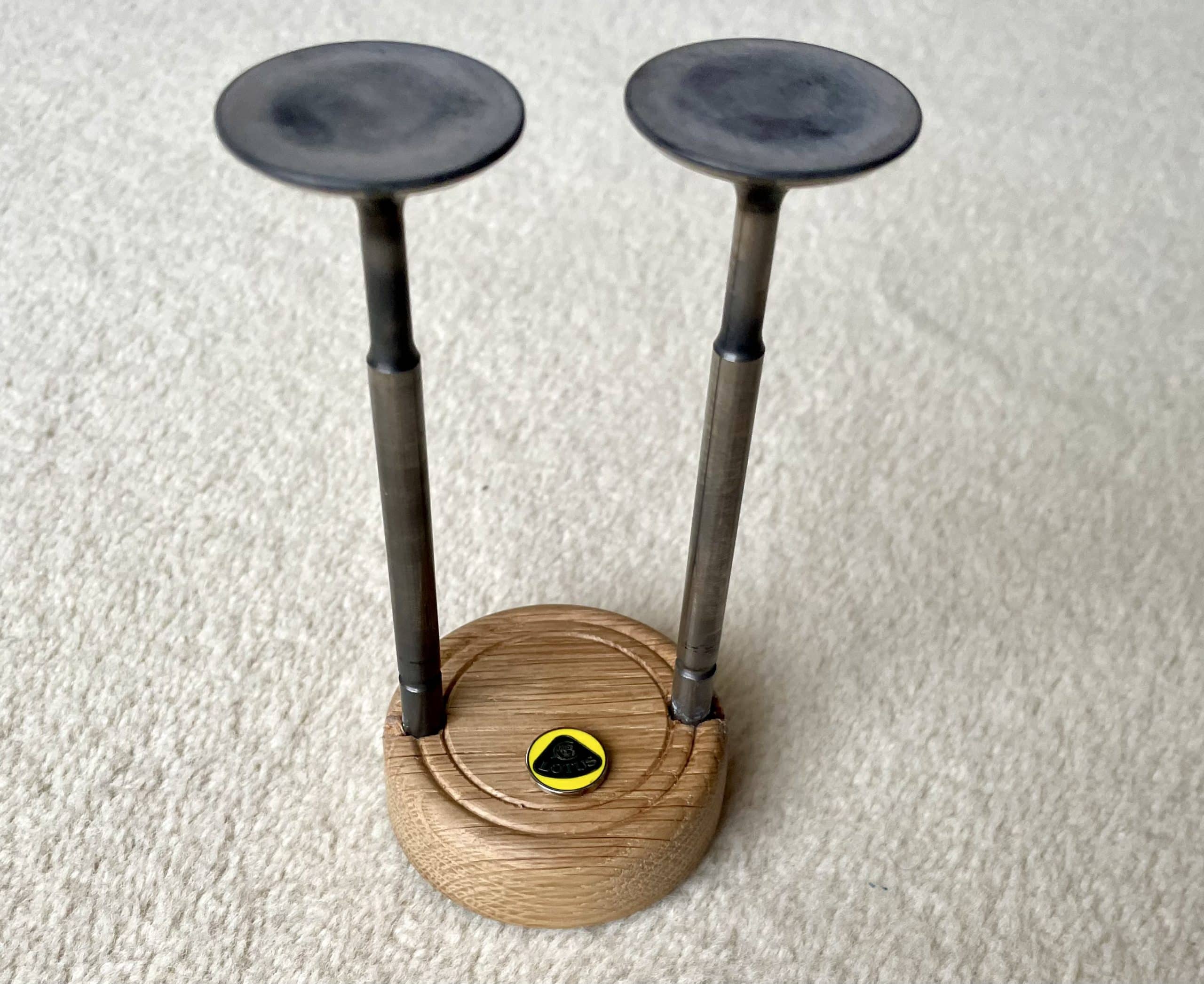 Pair of Cosworth Ford DFV valves ex Team Lotus