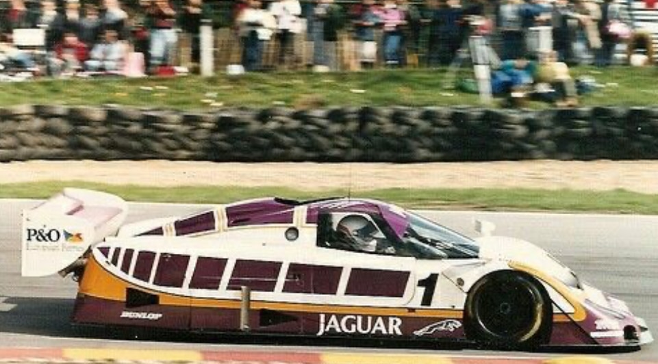 1988 Group C Silk Cut Jaguar XJR-9 rear wing end plate signed by Martin Brundle - Image 5