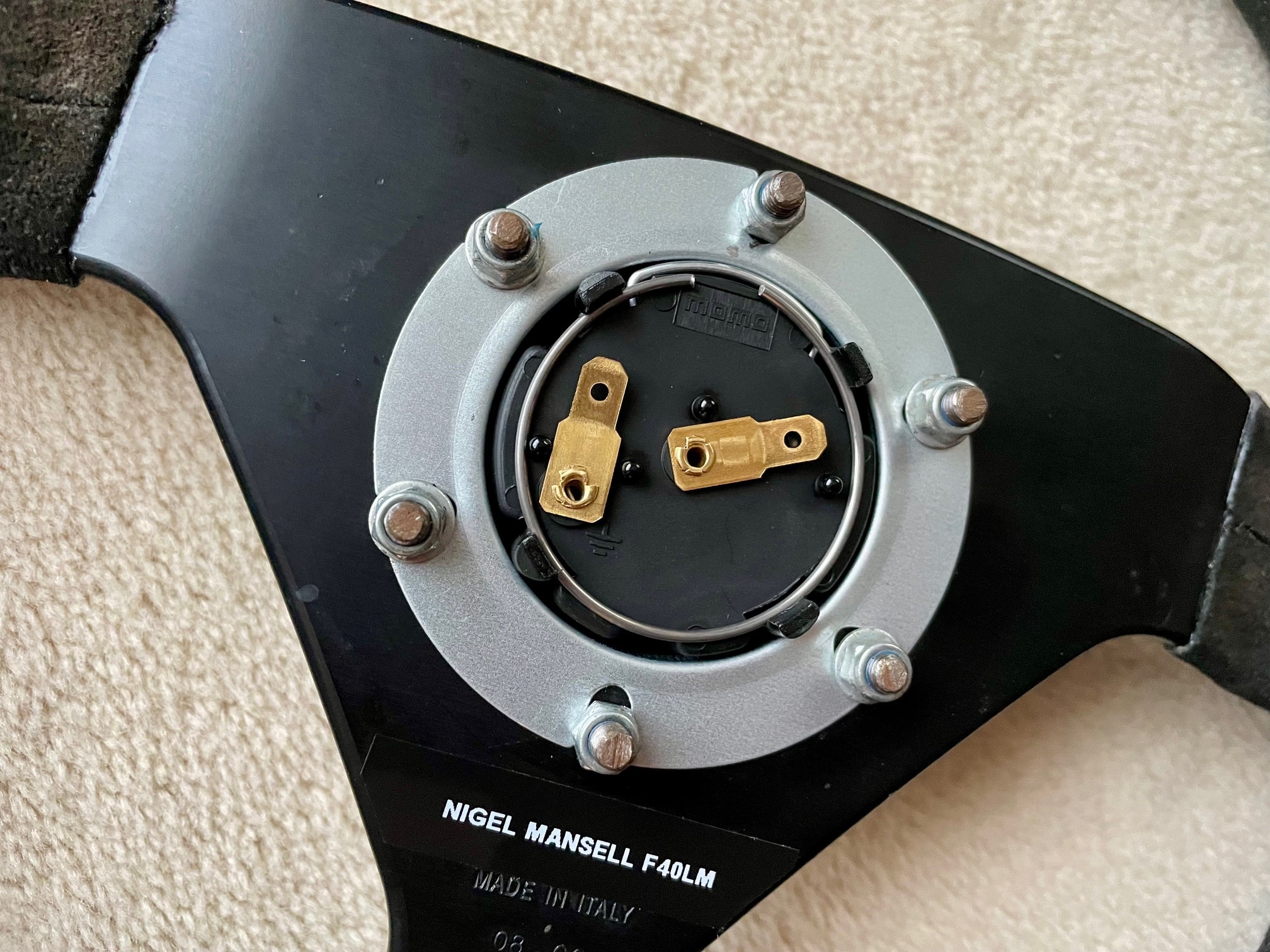 Nigel Mansell signed MOMO Ferrari F40 LM steering wheel - Image 5