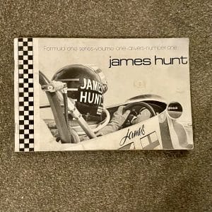 1975 James Hunt hand signed softback profile book