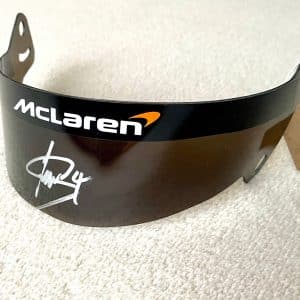 Lando Norris signed replica 2024 tinted visor