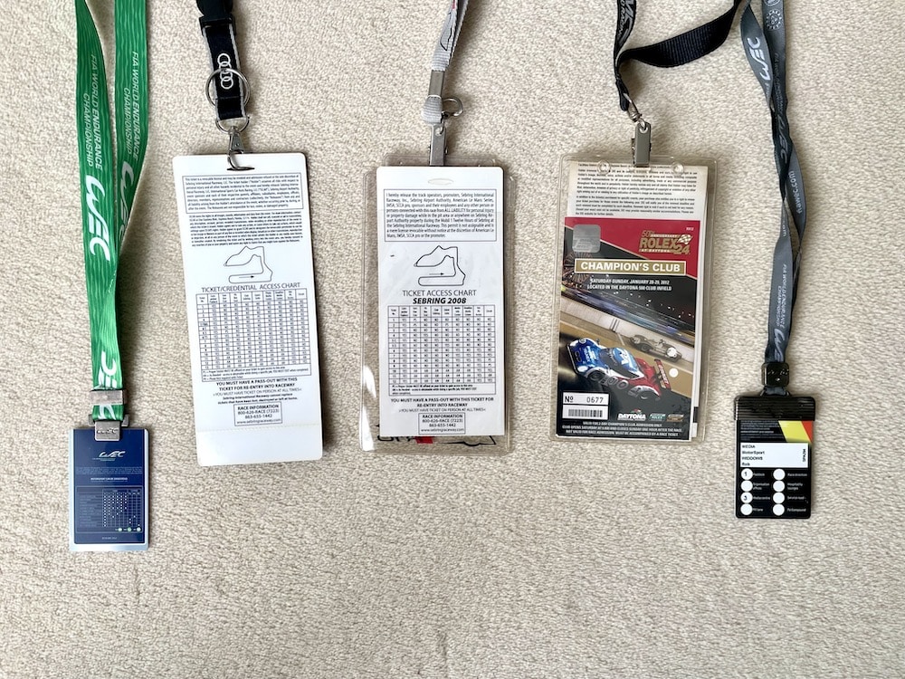 Five personal Rob Widdows WEC accreditation passes - Image 2