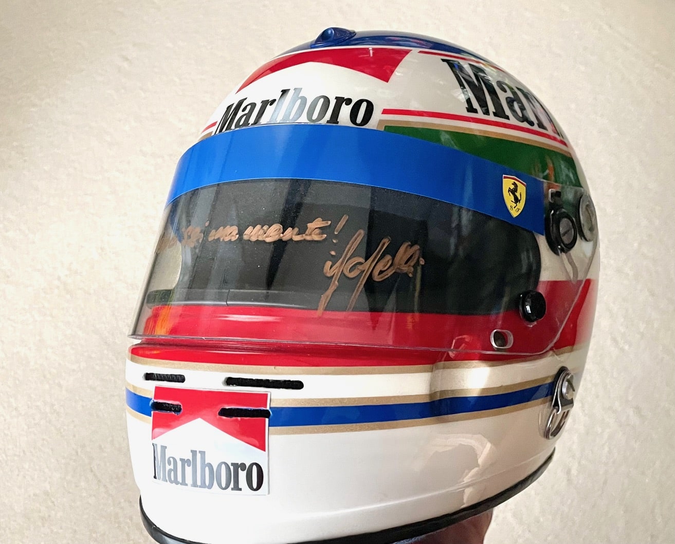 Replica Ivan Capelli 1992 Ferrari Arai GP3 helmet - Image 7