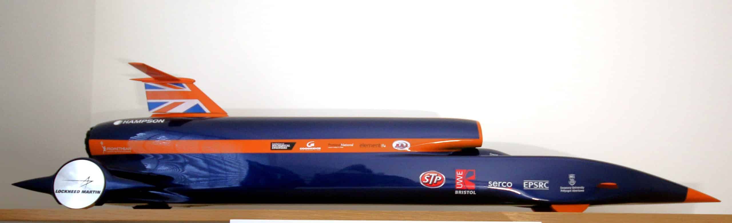 Amalgam 1:10 model Bloodhound World Land Speed Record challenge car - Image 4