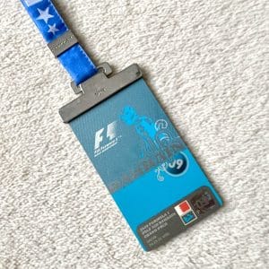 Rob Widdows’ personal Formula 1 paddock pass Bahrain 2009