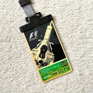 Rob Widdows’ personal Formula 1 Media Paddock pass Brazil 2006