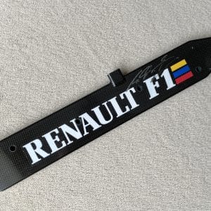 Michael Schumacher signed Renault RS07 carbon coil cover from his 1995 World Championship winning car