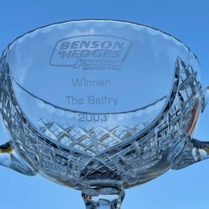 2003 B&H Jordan Grand Prix Belfry golf tournament winners trophy