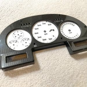 McLaren F1 carbon dash panel with printed sample 400kph dial