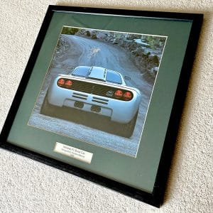 Gordon Murray signed and framed 1992 McLaren F1 press photo