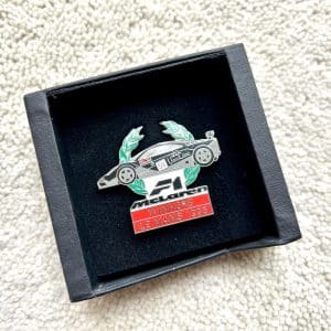 Large enamel team issue pin badge celebrating the 1995 McLaren F1 GTR LeMans victory