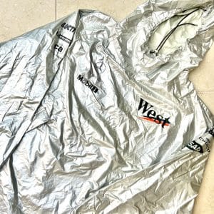 West McLaren Mercedes 2001 Hugo Boss wet weather hooded outer coat