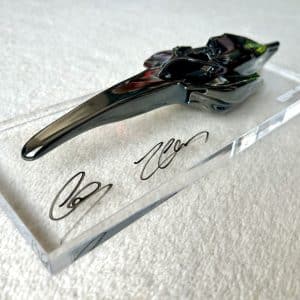 Hamilton and LeClerc signed Ferrari SF26 VVIP ‘speedform’ sculpture