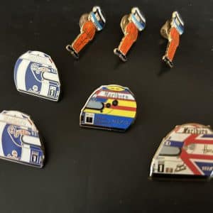McLaren driver enamelled pin badges 1995 / 96