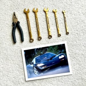 McLaren F1 set of Facom titanium spanners and pliers