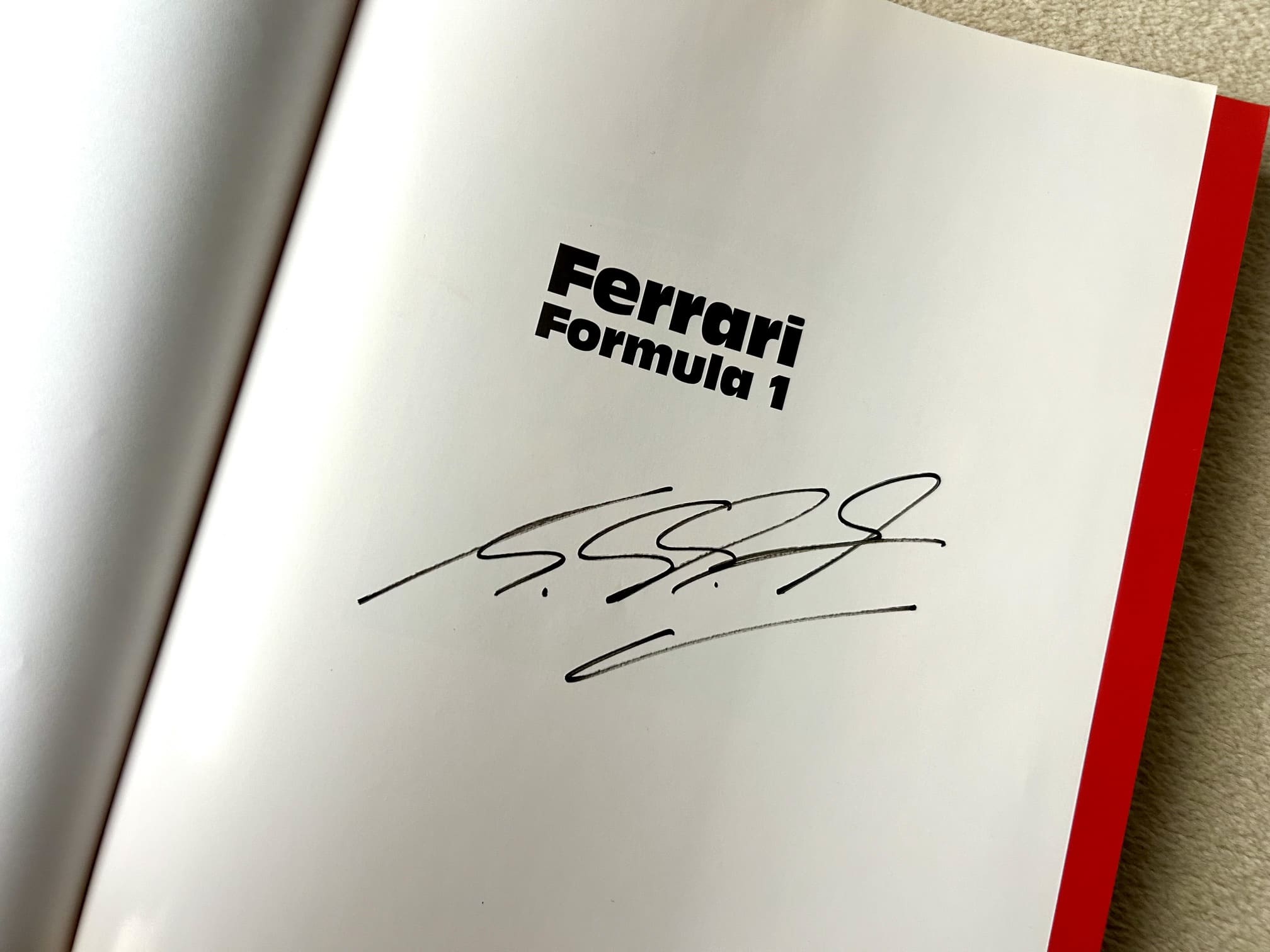 Michael Schumacher signed Schlegelmilch 1996 Ferrari hardback
