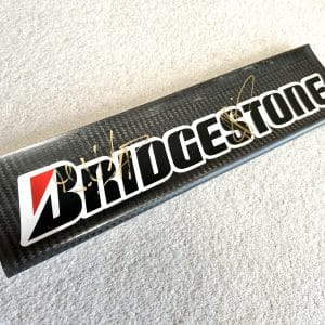 Arrows A21 front wing flap signed by Jos Verstappen and Pedro de la Rosa