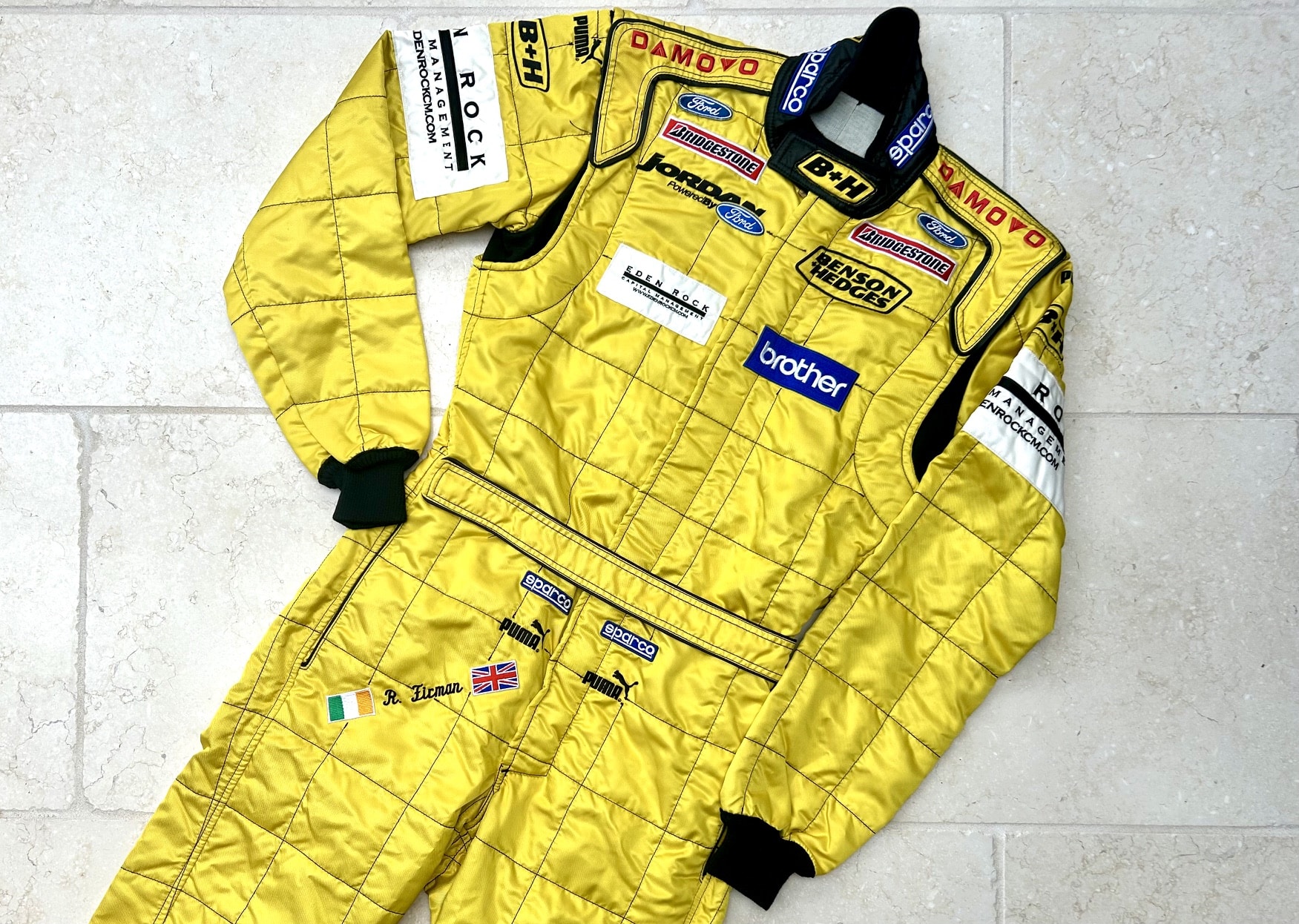 Ralph Firman 2003 Jordan racesuit by Sparco
