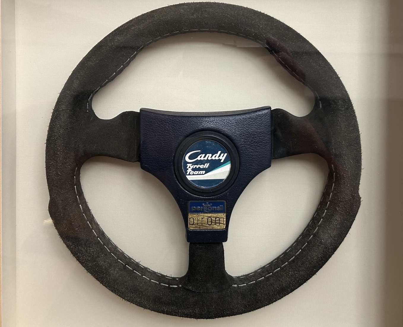 Didier Pironi 1978 Tyrrell Cosworth race used steering wheel - Image 4